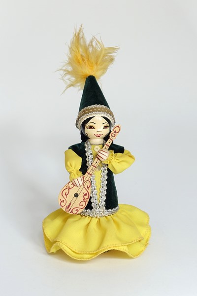 Picture of Kazakhstan Doll Playing Dombra